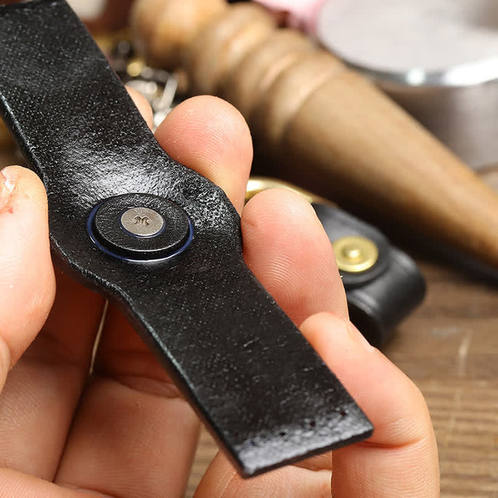 Anello di fissaggio per cintura in vera pelle con decorazione per la vita - image 5