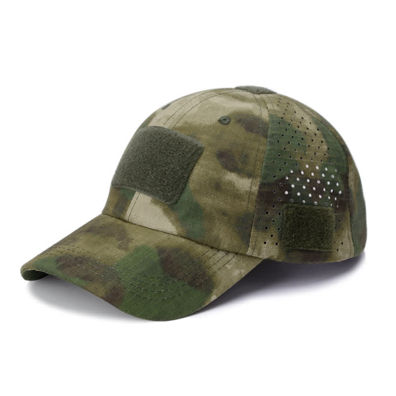 Cappellino da baseball mimetico traspirante con foro per occhiali in velcro - Stile n. 8 - Regolabile (circa 21 5/8"-23 5/8") - image 14