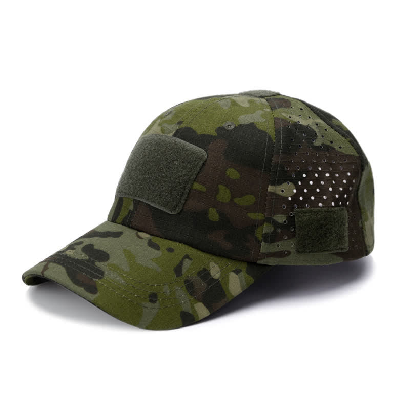 Cappellino da baseball mimetico traspirante con foro per occhiali in velcro - Stile n. 4 - Regolabile (circa 21 5/8"-23 5/8") - image 10