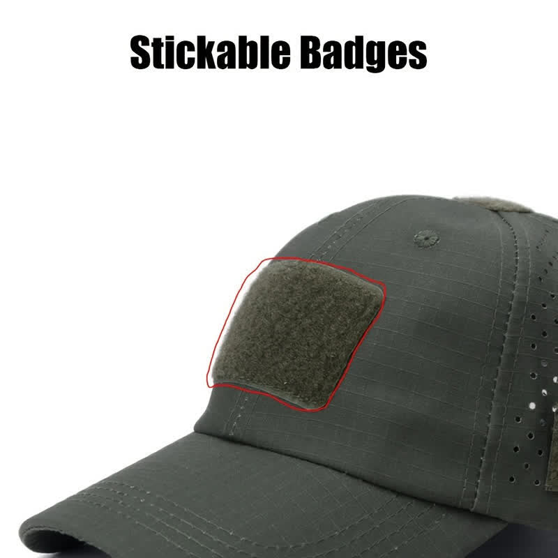 Cappellino da baseball mimetico traspirante con foro per occhiali in velcro - image 5