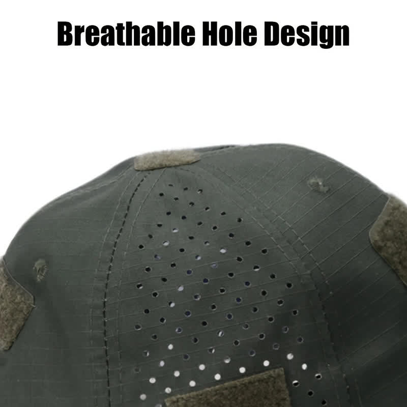 Cappellino da baseball mimetico traspirante con foro per occhiali in velcro - image 6