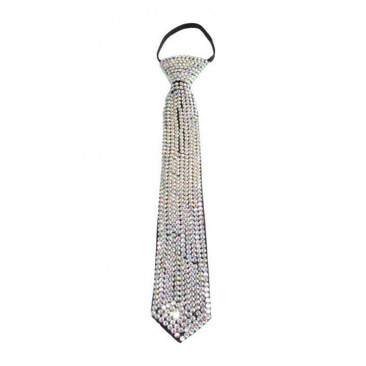 Cravatta creativa con strass scintillanti in stile diamante - Colorato - image 7