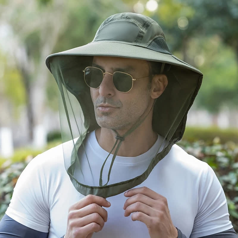 Cappello unisex anti-zanzare con protezione in rete - image 9