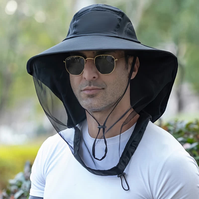 Cappello unisex anti-zanzare con protezione in rete - image 0