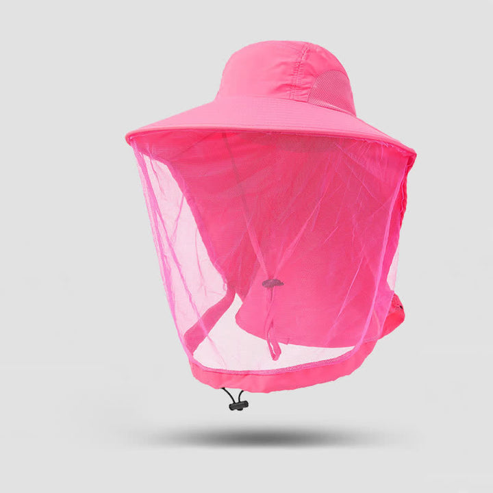 Cappello unisex anti-zanzare con protezione in rete - Rosa - Regolabile (21 5/8"-23 5/8") - image 16