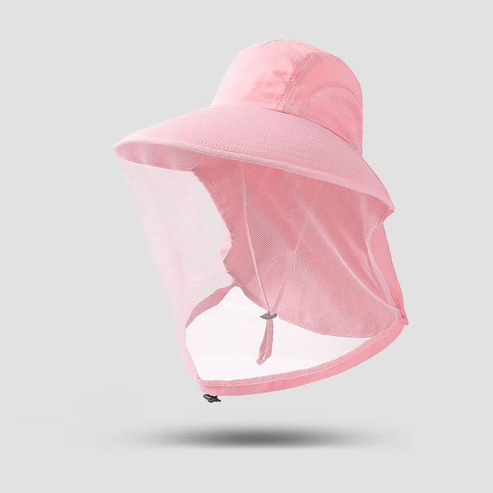 Cappello unisex anti-zanzare con protezione in rete - Rosa chiaro - Regolabile (21 5/8"-23 5/8") - image 19
