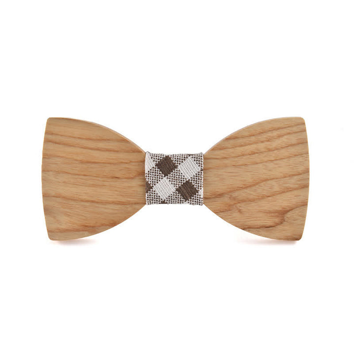 Papillon in legno per matrimonio da uomo con nome personalizzato e incisione - Legno di frassino bianco - Stile n. 3 - image 20