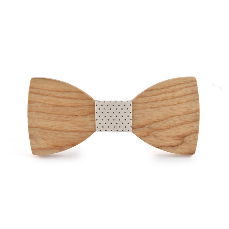 Papillon in legno per matrimonio da uomo con nome personalizzato e incisione - Legno di frassino bianco - Stile n. 2 - image 19