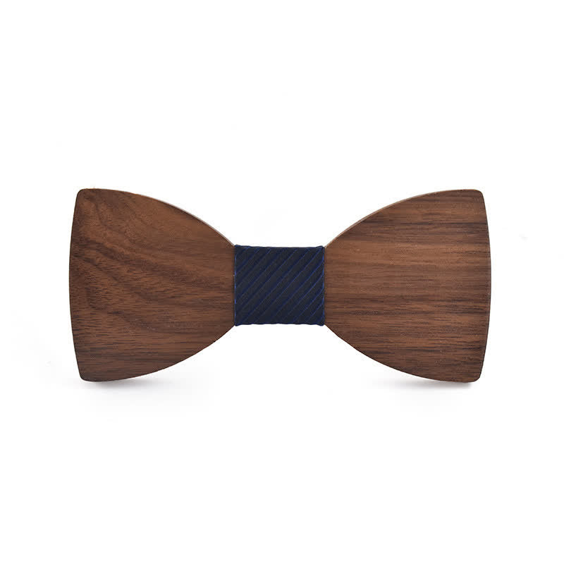 Papillon in legno per matrimonio da uomo con nome personalizzato e incisione - Noce nera - Stile n. 5 - image 9
