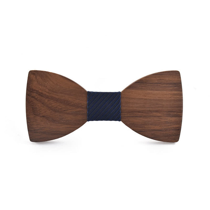 Papillon in legno per matrimonio da uomo con nome personalizzato e incisione - Noce nera - Stile n. 5 - image 9