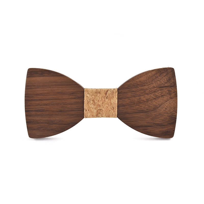 Papillon in legno per matrimonio da uomo con nome personalizzato e incisione - Noce nera - Stile n. 7 - image 11