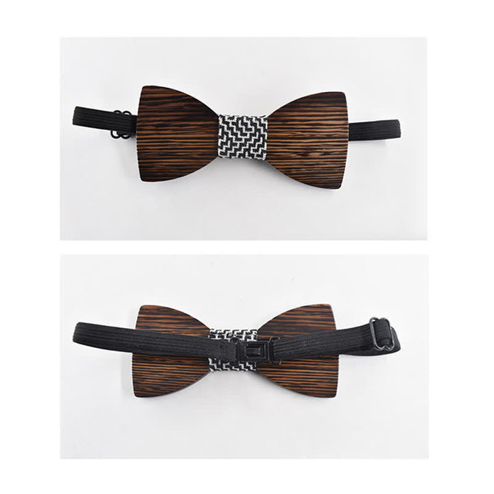 Papillon in legno per matrimonio da uomo con nome personalizzato e incisione - image 5
