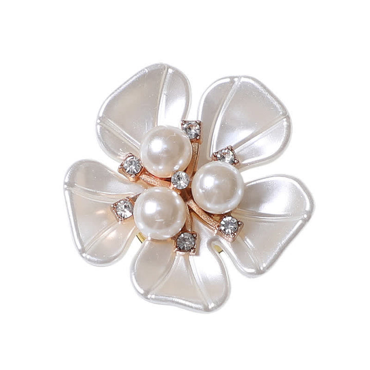 1 paio di copribottoni per camicia a scatto con boccioli di perle di gardenia - image 1