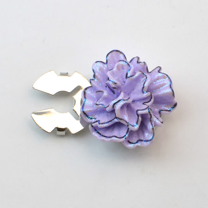1 paio di copribottoni per camicia a scatto a forma di gufo con mini perle - Viola - image 12