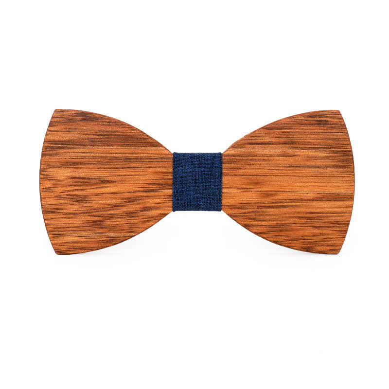 Papillon da uomo in legno di begonia inciso con nome personalizzato per matrimonio - Stile n. 5 - image 7