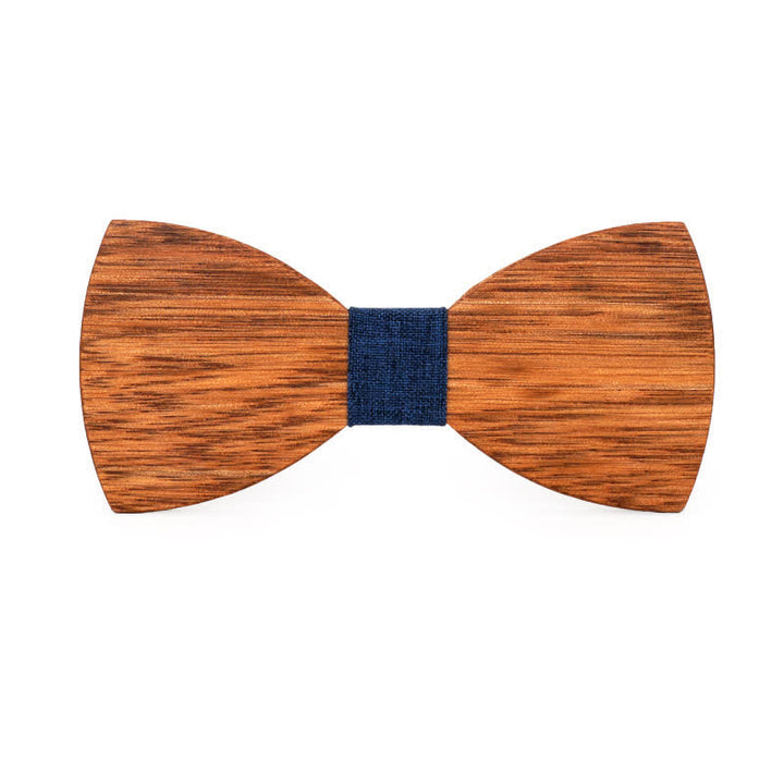 Papillon da uomo in legno di begonia inciso con nome personalizzato per matrimonio - Stile n. 5 - image 7