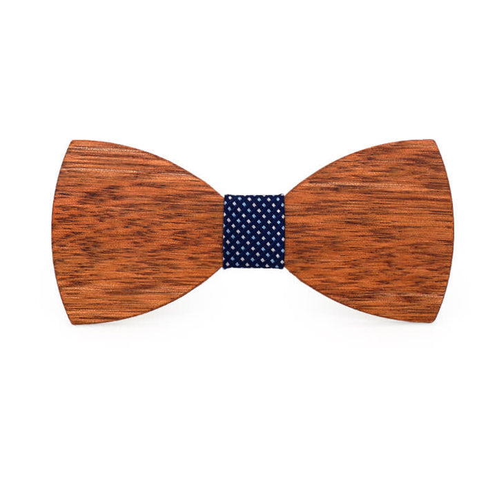 Papillon da uomo in legno di begonia inciso con nome personalizzato per matrimonio - Stile n. 7 - image 9