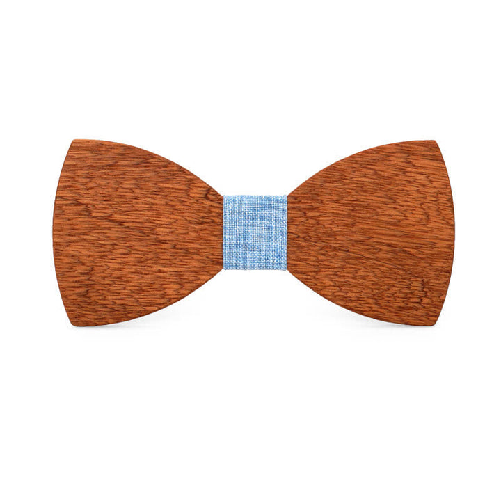 Papillon da uomo in legno di begonia inciso con nome personalizzato per matrimonio - Stile n. 4 - image 6