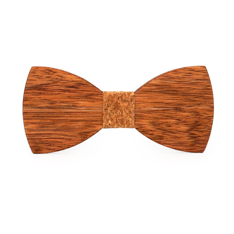 Papillon da uomo in legno di begonia inciso con nome personalizzato per matrimonio - Stile n. 8 - image 10