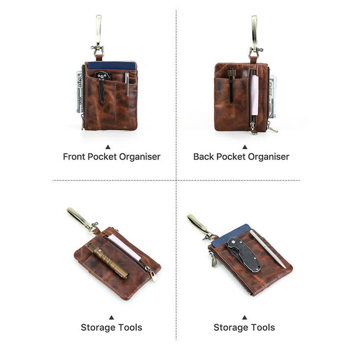 Borsa portautensili funzionale in pelle con fibbia a gancio grande - image 12