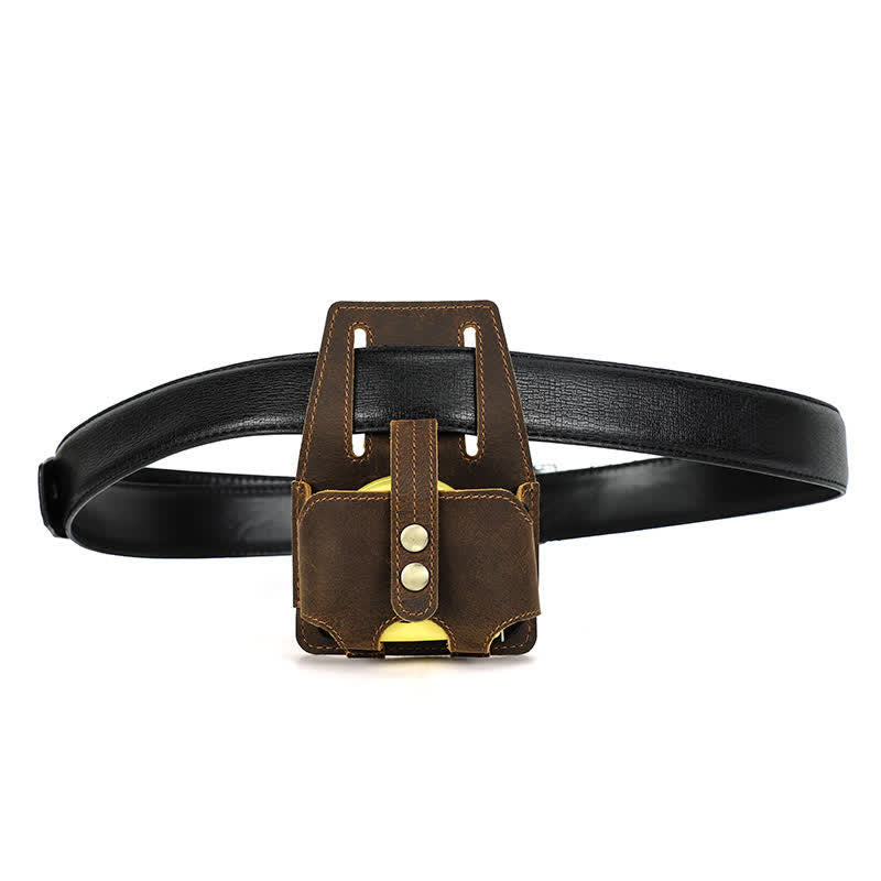 Borsa da cintura in pelle con custodia in acciaio da 5 m per caffè - image 9