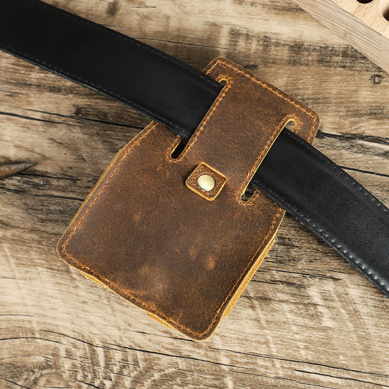Borsa da cintura in pelle con custodia in acciaio da 5 m per caffè - image 2