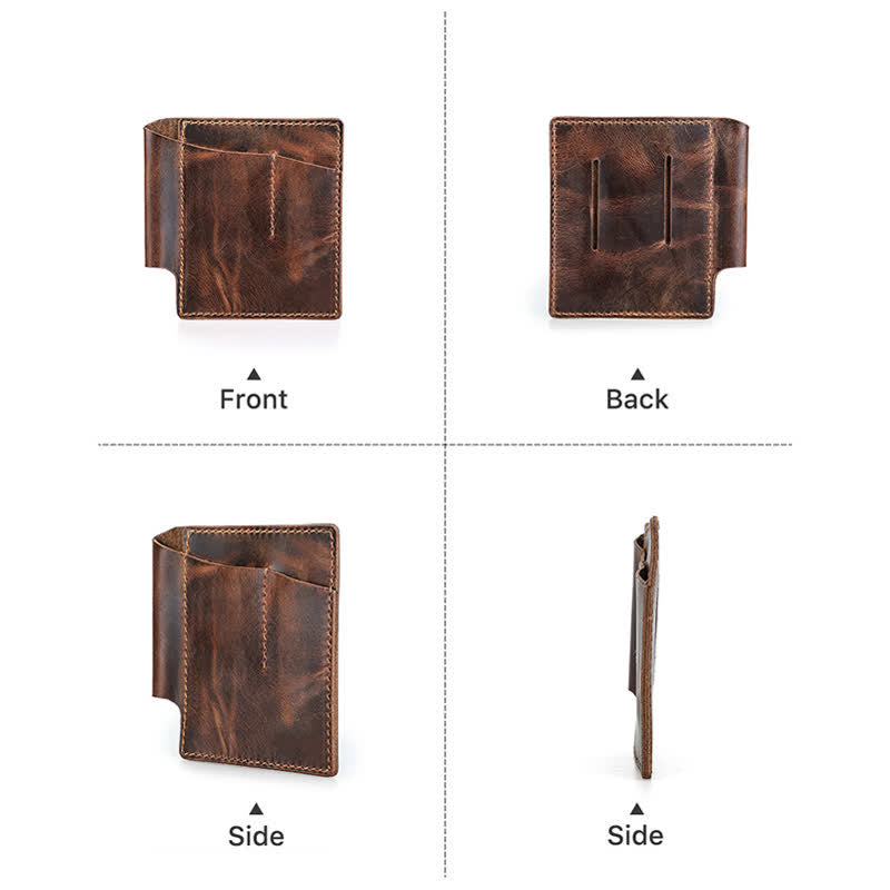 Borsa da cintura organizer tascabile EDC in pelle retrò - image 7