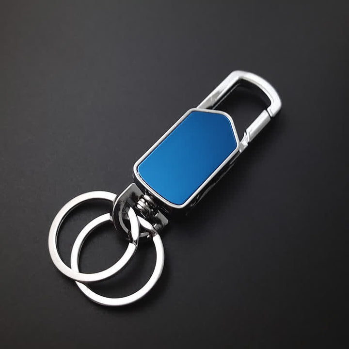 Portachiavi multifunzione girevole a 360 gradi con coltello - Blu - image 5