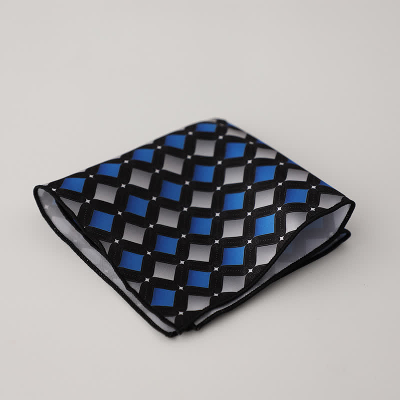 Fazzoletto da taschino da uomo con fantasia geometrica floreale - Stile n. 4 - image 6