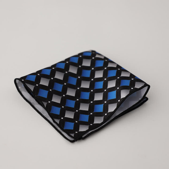 Fazzoletto da taschino da uomo con fantasia geometrica floreale - Stile n. 4 - image 6