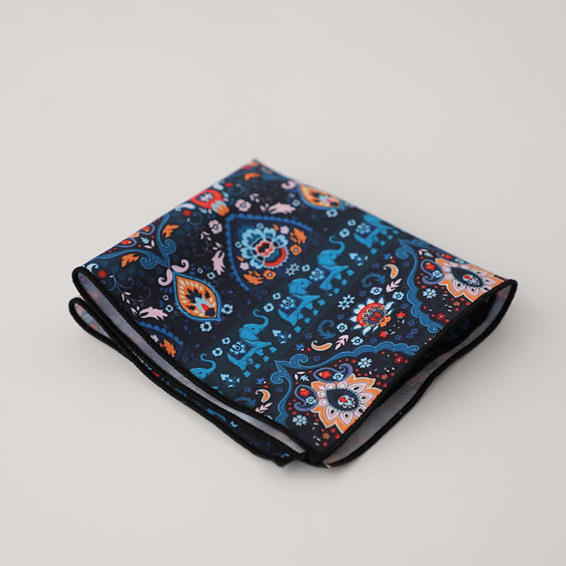 Fazzoletto da taschino da uomo con fantasia geometrica floreale - Stile n. 8 - image 10