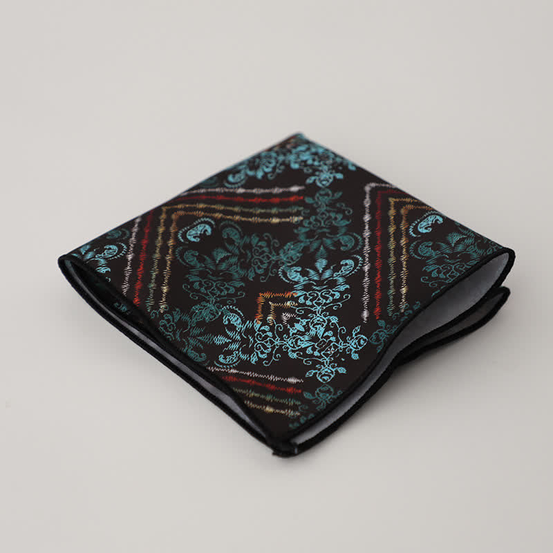Fazzoletto da taschino da uomo con fantasia geometrica floreale - Stile n. 18 - image 20