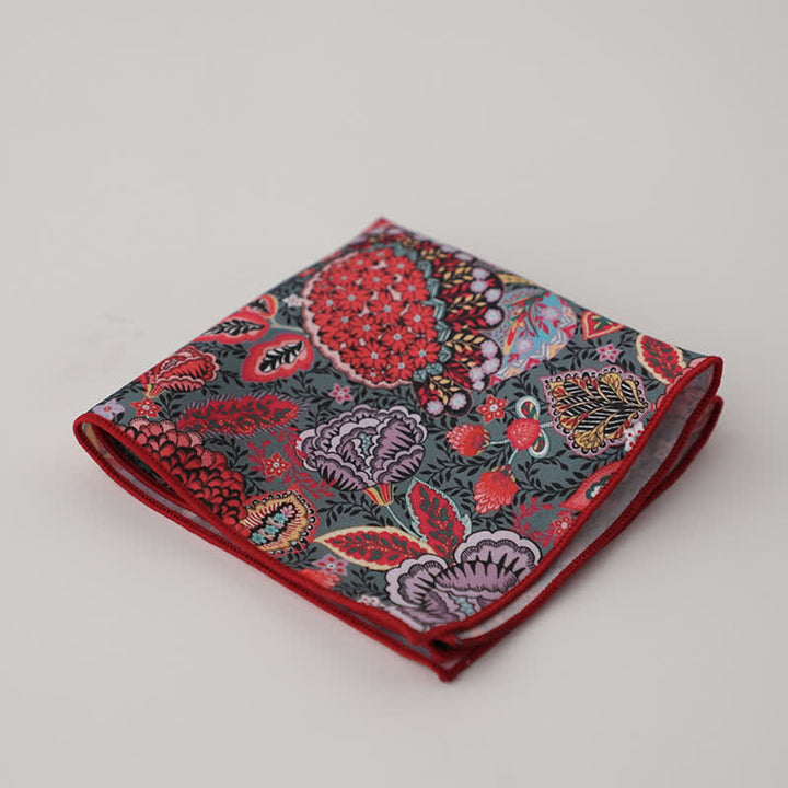 Fazzoletto da taschino da uomo con fantasia geometrica floreale - Stile n. 7 - image 9