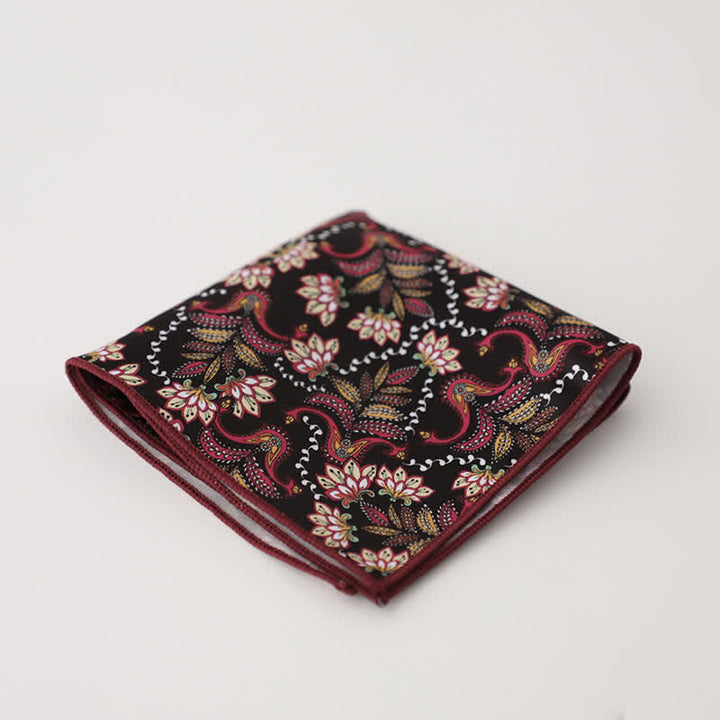 Fazzoletto da taschino da uomo con fantasia geometrica floreale - Stile n. 15 - image 17