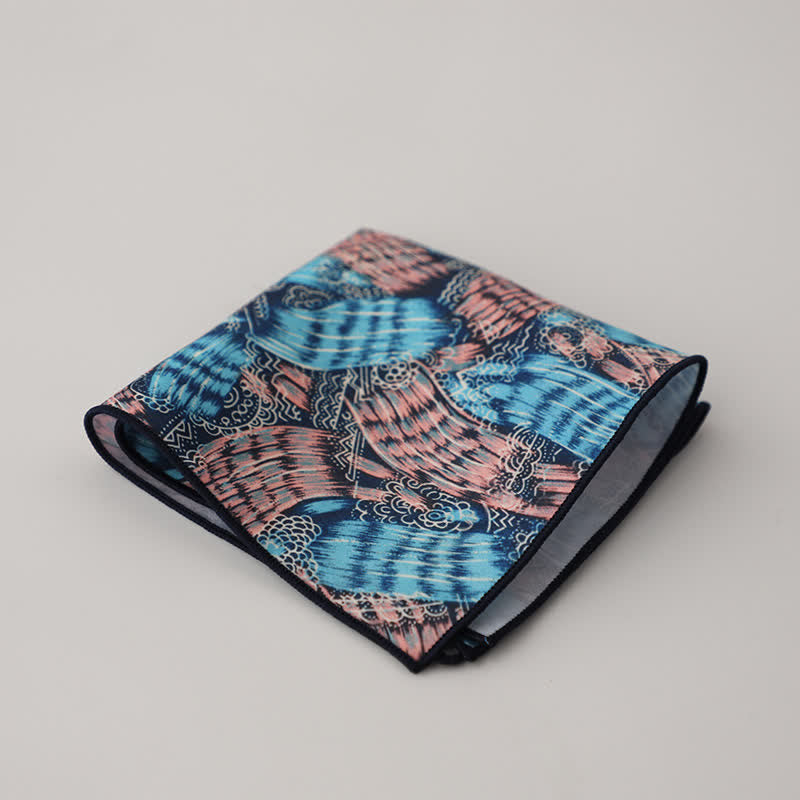 Fazzoletto da taschino da uomo con fantasia geometrica floreale - Stile n. 11 - image 13