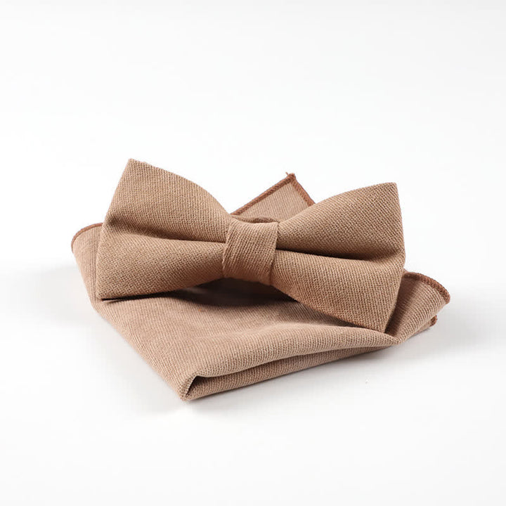 2 pezzi Fazzoletto e papillon Morandi Color System - Cammello - image 17