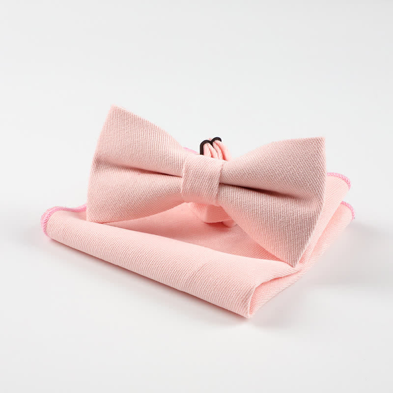2 pezzi Fazzoletto e papillon Morandi Color System - Rosa chiaro - image 12