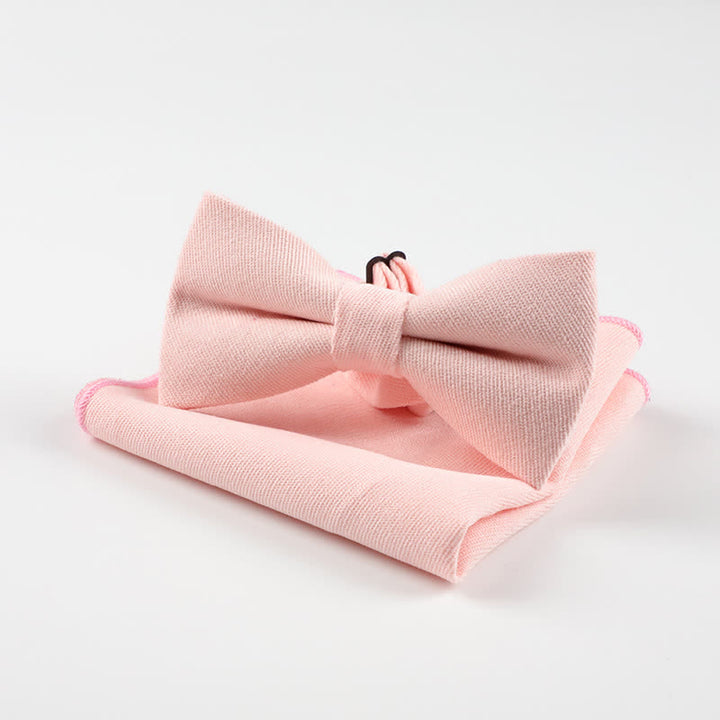 2 pezzi Fazzoletto e papillon Morandi Color System - Rosa chiaro - image 12