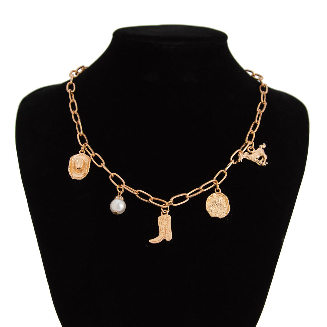 Collana squisita da donna con più elementi in stile occidentale - image 2