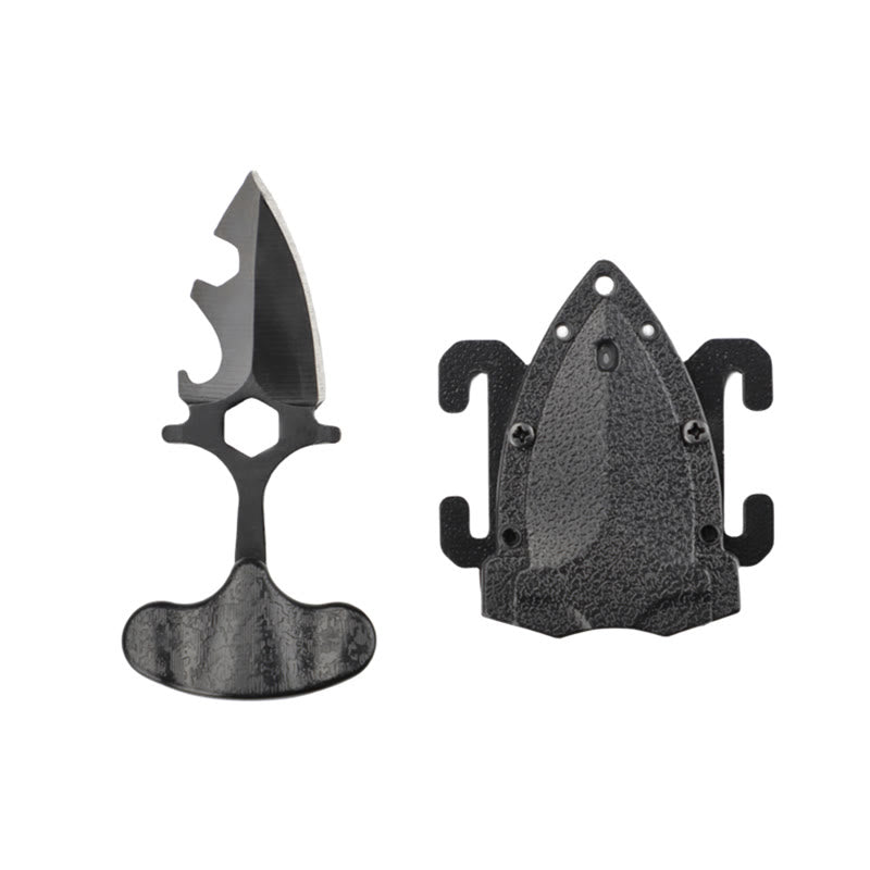 Mini coltello nero portatile EDC per autodifesa da esterno - Nero - image 2