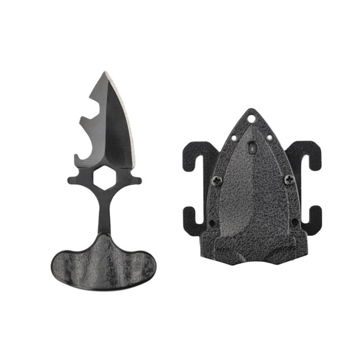 Mini coltello nero portatile EDC per autodifesa da esterno - Nero - image 2