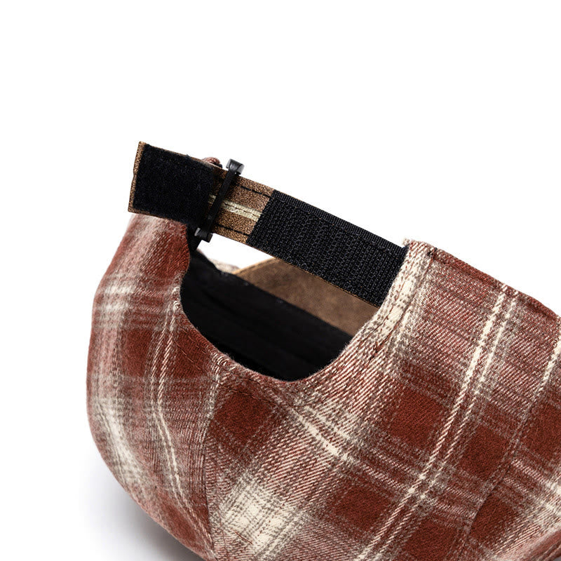 Berretto a quadri versatile, retrò e artistico, autunno e inverno - image 3