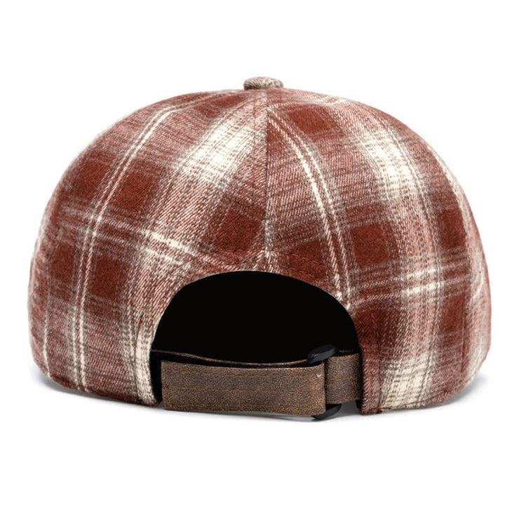 Berretto a quadri versatile, retrò e artistico, autunno e inverno - image 4