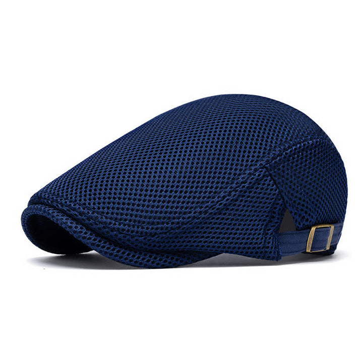 Cappello basco estivo in rete tinta unita con parte superiore piatta - Marina - Regolabile (22"-23 5/8") - image 7