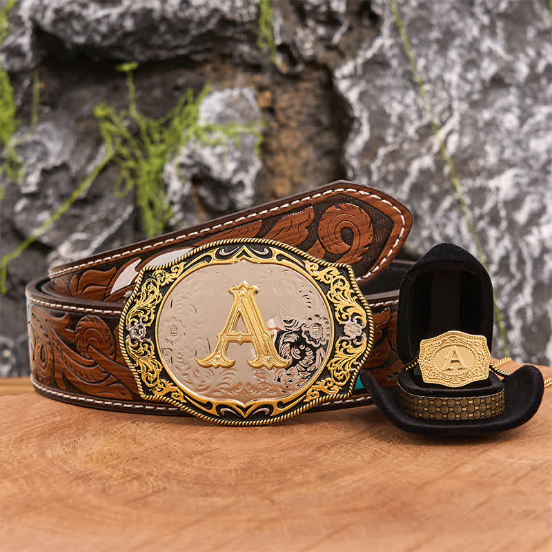 Set di collana in oro con fibbia per cintura fai da te con iniziale in oro nero - Fascio - Cintura di piume marroni - 40 - image 7