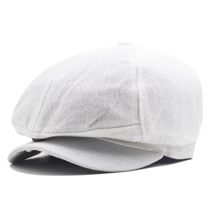 Cappello berretto ottagonale in tinta unita per pittore giovanile strillone - Bianco - L (23 1/4"-23 5/8") - image 2