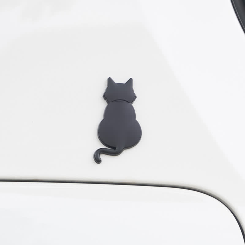Adesivo decorativo in metallo per auto con simpatico gatto - image 6