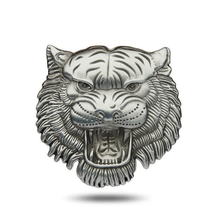 Adesivo per auto in metallo con testa di tigre dominante - Argento opaco - image 8