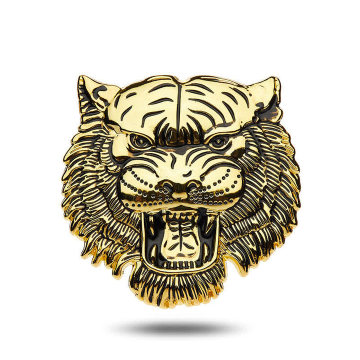 Adesivo per auto in metallo con testa di tigre dominante - Oro - image 5