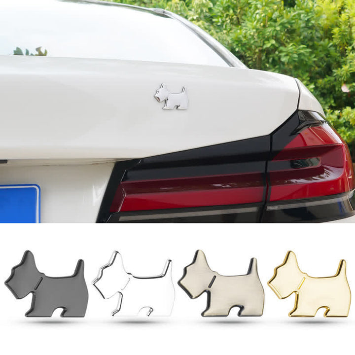 Adesivo per auto in metallo con simpatico cane per gli amanti degli animali - image 0